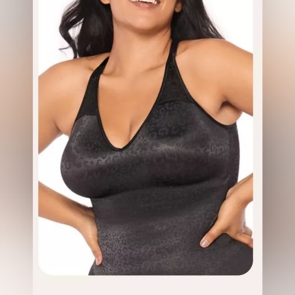Ruby Ribbon black cheetah ultimate cami size 38